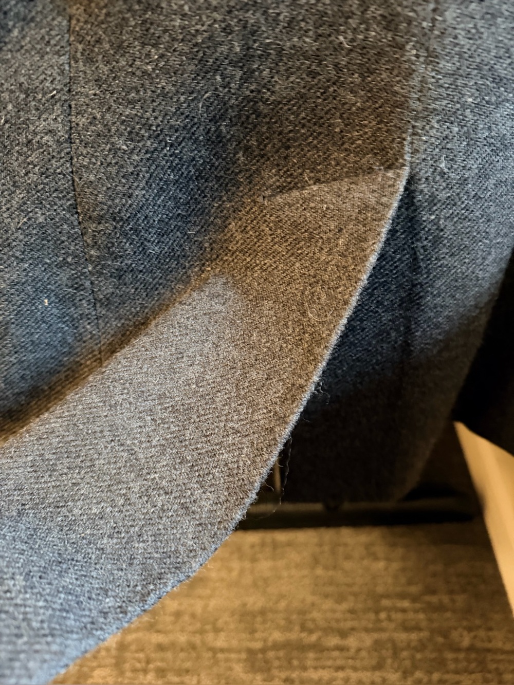 Limited America Charcoal Gray Women's Tailored Wool-Blend Blazer 2 - Picture 8 of 14